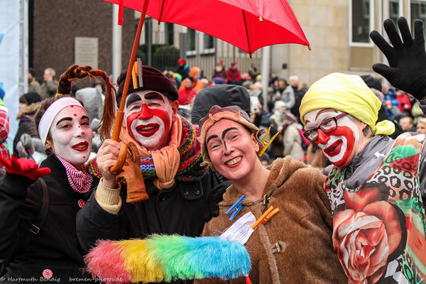 Die Bremer Clowns auf dem Bremer Karneval 2015